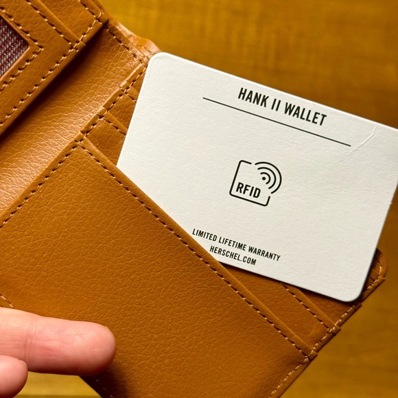 Herschel Supply Company Black and Brown RFID Wallet - Picture 7 of 9